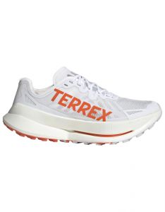 Adidas - Chaussures de trail - Terrex Agravic Speed Ultra Cloud White/Impact Orange/Dash Grey pour Homme 