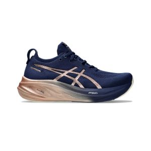 Chaussures Asics Gel-Nimbus 26 Platinum Bleu Or Femme