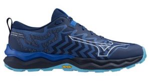 Chaussures trail mizuno wave daichi 8 gtx bleu homme
