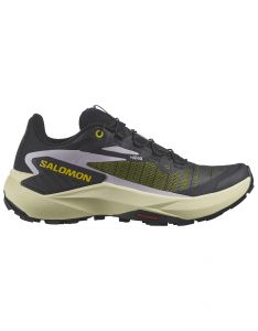 Salomon - Chaussures de trail-running - Genesis W Black/Sulphur Spring/Orchid Petal pour Femme 