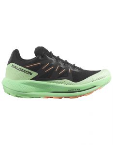 Salomon - Chaussures de trail-running - Pulsar Trail W Black/Green Ash/Cantaloupe pour Femme 