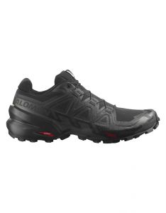 Salomon - Chaussures de trail - Speedcross 6 Black/Black/Phantom pour Homme 
