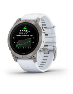 Garmin - Montre GPS - Epix Pro Gen2 Sapphire Edition 47mm, Titane, Silver / Blanc