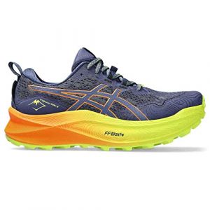 ASICS Fujitrabuco Max 2 Homme Chaussures de Course de Trail Bleu Orange