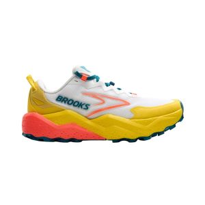 Chaussures Brooks Caldera 8 Blanc Jaune SS25 Femme