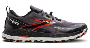 Chaussures trail brooks cascadia 18 gtx noir rouge homme