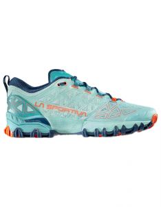 La Sportiva - Chaussures de trail - Bushido II Woman Lagoon/Cherry Tomato pour Femme 