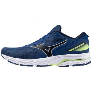 Mizuno Chaussure de Course Unisex Adult Runners 44 EU Marine Peony White Sharp Green Wave Prodigy 5