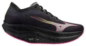 Chaussures running mizuno wave rebellion pro 2 noir rose homme