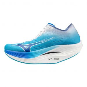 Chaussures Mizuno Wave Rebellion Pro 2 bleu blanc femme - 41