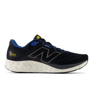 New Balance Homme Fresh Foam 680 v8 en Noir/Bleu/Orange/Blanc