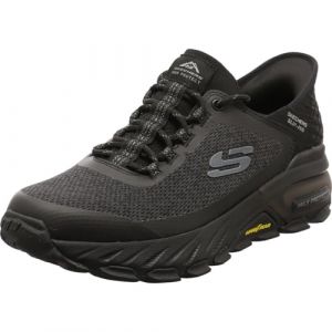 Max Protect - Assembly Baskets pour homme - Chaussures de trail d'extérieur - Skechers avec semelle extérieure en caoutchouc Goodyear - Noir - Taille 42