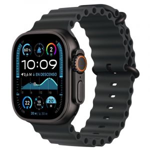 Apple Watch Ultra 2 OLED 49 mm Numérique 410 x 502 pixels Écran tactile 4G Noir Wifi GPS (satellite) (MX4P3TY/A)