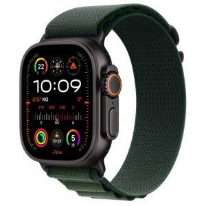 Apple Watch Ultra 2 OLED 49 mm Numérique 410 x 502 pixels Écran tactile 4G Noir Wifi GPS (satellite) (MX4R3TY/A)