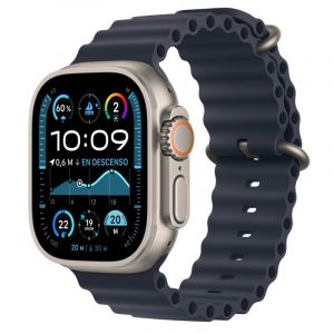 Apple Watch Ultra 2 OLED 49 mm Numérique 410 x 502 pixels Écran tactile 4G Titane Wifi GPS (satellite) (MX4D3TY/A)