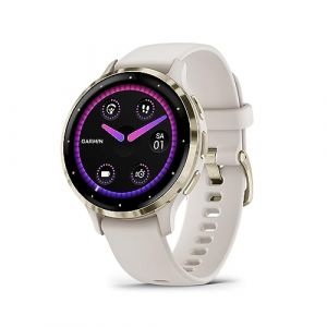 Garmin Venu 3S - Montre connectée GPS Sport et santé - Soft Gold avec Bracelet Ivoire