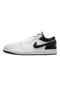Nike - Air Jordan 1 Low - 553558132 - Couleur: Blanc-Noir - Pointure: 46 EU