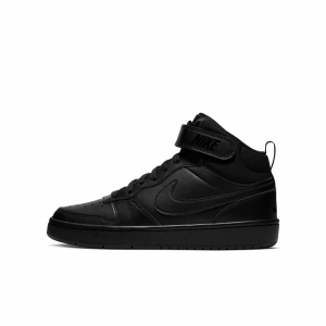 Chaussure Nike Court Borough Mid 2 pour ado - Noir