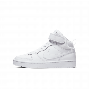 Chaussure Nike Court Borough Mid 2 pour ado - Blanc