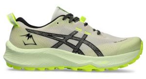 Chaussures trail asics gel trabuco 12 beige vert femme
