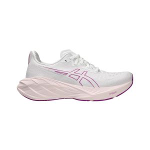 Chaussures de course Asics Novablast 4 blanc rose  pour femmes
