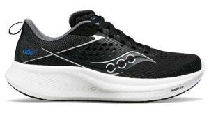 Chaussures running saucony ride 17 noir blanc homme