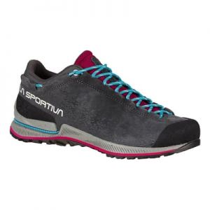 Chaussures La Sportiva TX2 Evo Leather gris fuchsia bleu femme - 42