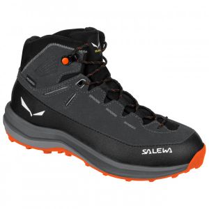 Salewa - Kid's MTN Trainer 2 Mid PTX - Chaussures de randonnée taille 38, noir/gris