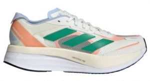 Chaussures de running adidas adizero boston 11 blanc corail vert femme