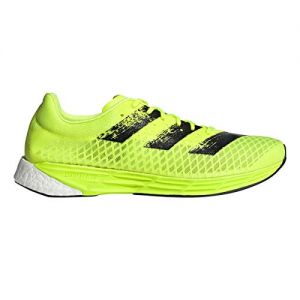 adidas Men's Adizero Pro Running Shoe - Color: Solar Yellow/Core Black/White - Size: 10 - Width: Regular
