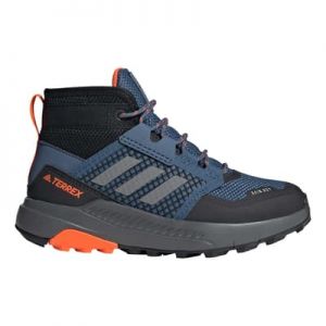 Chaussures adidas Terrex Trailmaker Mid RAIN.RDY Hiking bleu gris noir enfant - 40