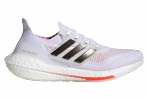 Chaussures Running adidas running UltraBoost 21 Blanc / Rouge