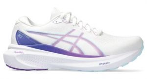 Chaussures de running asics gel kayano 30 blanc violet femme 40