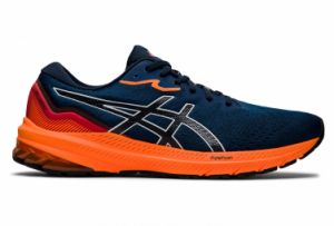Chaussures de running asics gt 1000 11 bleu orange