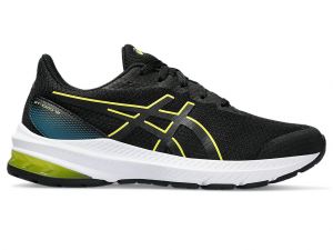 ASICS Gt - 1000 12 Gs Black / Bright Yellow Enfants Taille 40