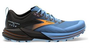 Chaussures de trail running brooks femme cascadia 16 bleu noir