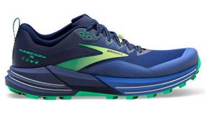 Chaussures de trail running brooks cascadia 16 bleu vert