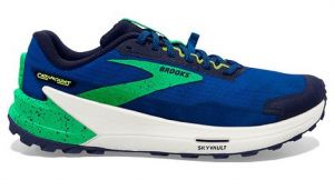 Chaussures de trail running brooks catamount 2 bleu vert