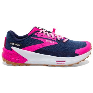 BROOKS Chaussure trail Catamount 2 Peacoat/pink/biscuit Femme Rose/Blanc/Bleu  taille 9.5
