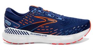 Chaussures de running brooks glycerin gts 20 bleu   orange