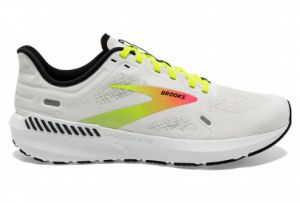 Chaussures de running brooks launch gts 9 blanc jaune