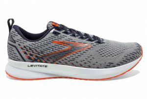 Chaussures de running brooks levitate 5 gris   orange