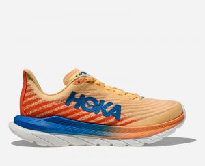 HOKA Mach 5 Chaussures pour Homme en Impala/Vibrant Orange Taille 49 1/3 | Compétition