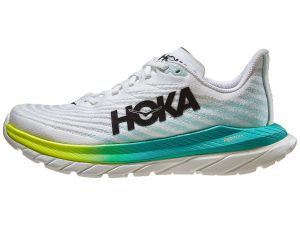 Chaussures Homme HOKA Mach 5 White/Blue Glass - LARGE