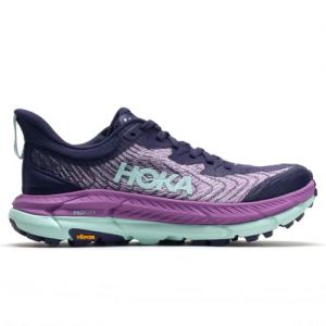 Hoka One One Femme Mafate Speed 4 Textile Synthetic Night Sky Orchid Flower Formateurs 36 2/3 EU