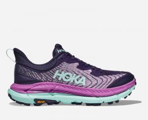 HOKA Mafate Speed 4 Chaussures pour Femme en Night Sky/Orchid Flower Taille 44 | Trail
