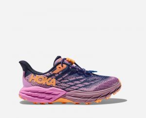 HOKA Speedgoat 5 Chaussures pour Enfant en Bellwether Blue/Cyclamen Taille 40 2/3 | Trail