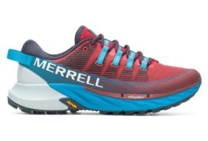 Chaussures de trail merrell agility peak 4 rouge bleu