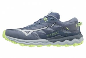 Chaussures de trail running femme mizuno wave daichi 7 bleu vert
