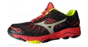 Chaussures de course running mizuno wave mujin 3 femme noir   rouge